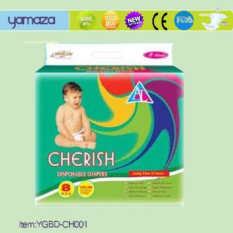 Cherish baby diapers,Economic baby diapers,15/12/10 pcs per bag