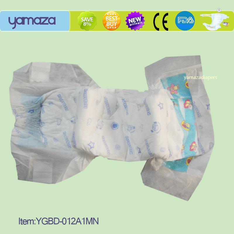 YGBD-012A1MN1,Clothlike backsheet,Magic tape or PP tape,OEM diapers