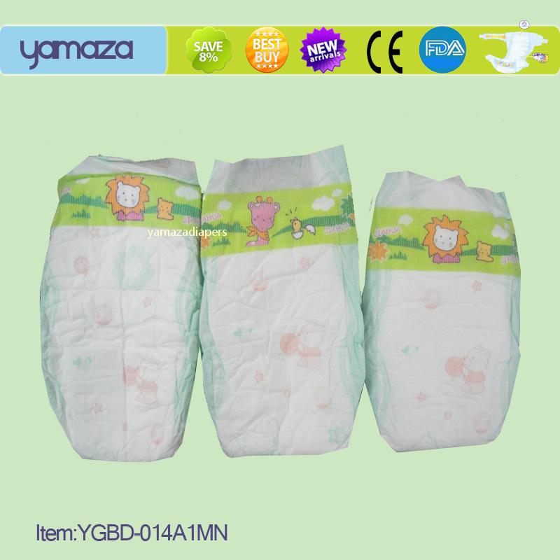 New hot sell disposable baby diaper with breathable PE film
