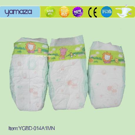 New hot sell disposable baby diaper with breathable PE film