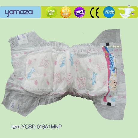 Soft washable diapers for baby,Disposable PE Breathable Film Baby Diapers