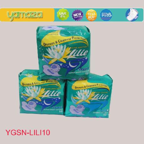 women cotton super long sanitary napkin,240mm Lile napkin