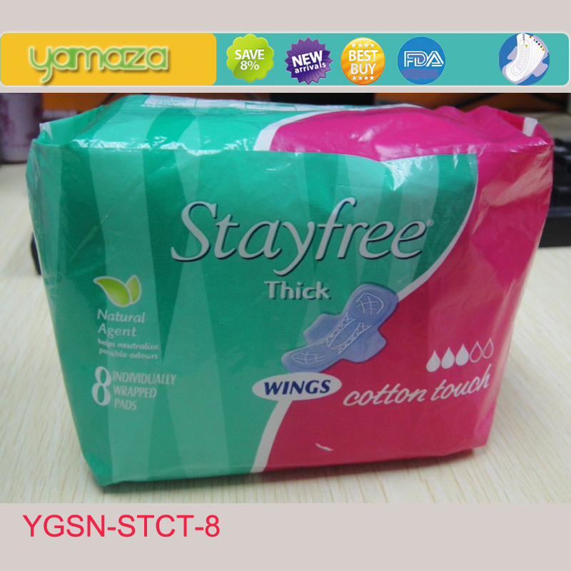 Stay free sanitary napkin,lady napkin 230mm,india sanitary napkin