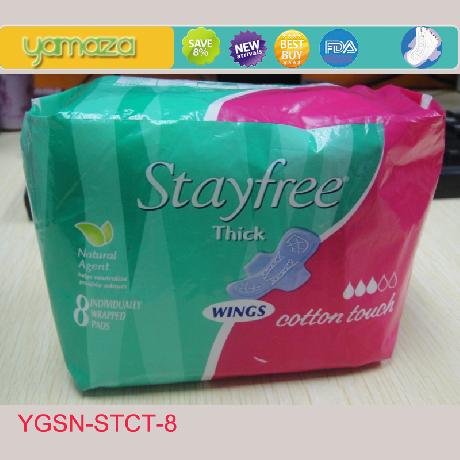 Stay free sanitary napkin,lady napkin 230mm,india sanitary napkin
